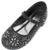 image:imageDREAM PAIRS Toddler Girls Dress Shoes Mary Jane Rhinestone Ballerina Flat for Party Birthday Performance WeddingBlack
