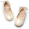 image:imageDREAM PAIRS Toddler Little Girls Dress Shoes Flower Girl Mary Jane Ballet Flat Shoes with Pearl Ankle Strap amp Satin Bow for WeddingPartyIvory