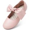 image:imageDream Pairs Girls Ballerina Flats Mary Jane Front Bow Dress ShoesPink