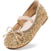 image:imageDream Pairs Toddler Girls Dress Shoes Party Wedding Flower Girl Ballet FlatsGold