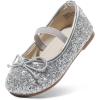 image:imageDream Pairs Toddler Girls Dress Shoes Party Wedding Flower Girl Ballet FlatsSilver