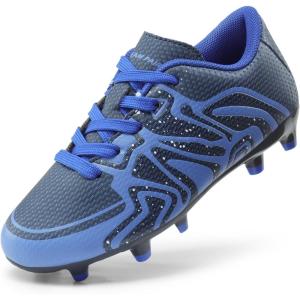 image:imageDREAM PAIRS Boys Girls Soccer Cleats Youth Firm Groud Baseball Cleats Sport Athletic Outdoor Trainning Football Shoes for LittleBig KidNavyRoyalWht