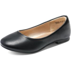 image:imageDREAM PAIRS Girls Dress Shoes Slip on Ballerina Flats for WeddingPartyBlackPu