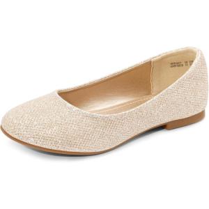 image:imageDREAM PAIRS Girls Dress Shoes Slip on Ballerina Flats for WeddingPartyGoldGlitter