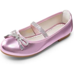 image:imageDREAM PAIRS Girls Dress Shoes Slipon Flower Girl Ballet Flats for Party Wedding Performance Prom GraduationPink