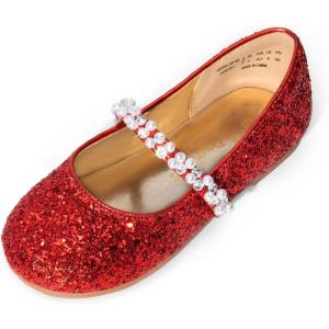 image:imageDREAM PAIRS Girls Mary Jane Dress Shoes Ballerina Flats for Wedding Party ToddlerLittle KidBig KidRedt