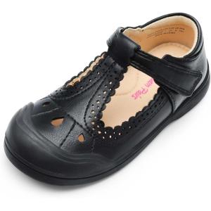 image:imageDREAM PAIRS Girls Mary Jane Dress Shoes School Uniform ToeProtective TStrap Ballet Flats Toddler Little KidBlack