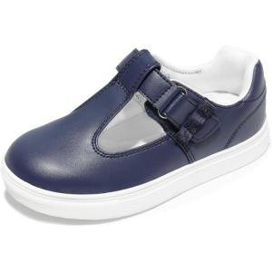 image:imageDREAM PAIRS Girls Mary Jane Shoes TStrap Flat Sneakers for School Uniform Dress Shoes for ToddlerLittle Kid Casual Daily Wear Special EventsNavy