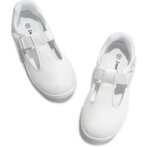 image:imageDREAM PAIRS Girls Mary Jane Shoes TStrap Flat Sneakers for School Uniform Dress Shoes for ToddlerLittle Kid Casual Daily Wear Special EventsWhite