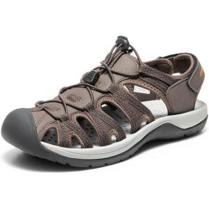image:imageDREAM PAIRS Mens 160912MNEW Adventurous Summer Outdoor SandalsBrownBlackOrange