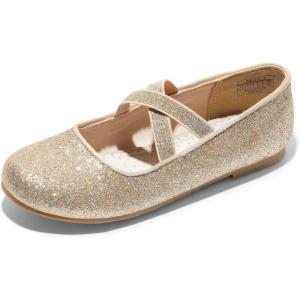 image:imageDream Pairs Girls Ballerina Dress Shoes Mary Jane FlatsGold