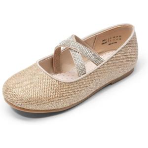 image:imageDream Pairs Girls Ballerina Dress Shoes Mary Jane FlatsGoldglitter