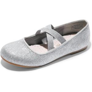 image:imageDream Pairs Girls Ballerina Dress Shoes Mary Jane FlatsSilver