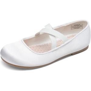 image:imageDream Pairs Girls Ballerina Dress Shoes Mary Jane FlatsWhite