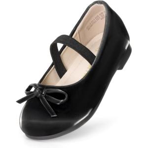 image:imageDream Pairs Toddler Girls Dress Shoes Party Wedding Flower Girl Ballet FlatsAll Black
