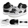 image:imageDREAM PAIRS Boys Girls High Top Sneaker LilLegends Skyhigh Basketball ShoesGreyBlack