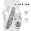 image:imageDREAM PAIRS Boys Girls High Top Sneaker LilLegends Skyhigh Basketball ShoesWhiteGrey