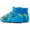 image:imageDREAM PAIRS Boys Girls Indoor Soccer Shoes High Top Football Turf Futsal Shoes for LittleBig KidBlue