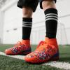 image:imageDREAM PAIRS Boys Girls Indoor Soccer Shoes High Top Football Turf Futsal Shoes for LittleBig KidOrange