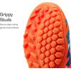 image:imageDREAM PAIRS Boys Girls Indoor Soccer Shoes High Top Football Turf Futsal Shoes for LittleBig KidOrange