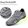 image:imageDREAM PAIRS Boys Girls Indoor Turf Soccer Cleats Lace Up Athletic Youth Futsal Football Casual Shoes for LittleBig KidGrey