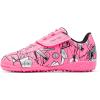 image:imageDREAM PAIRS Boys Girls Indoor Turf Soccer Cleats Lace Up Athletic Youth Futsal Football Casual Shoes for LittleBig KidHot Pink