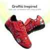 image:imageDREAM PAIRS Boys Girls Indoor Turf Soccer Cleats Lace Up Athletic Youth Futsal Football Casual Shoes for LittleBig KidRed