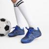 image:imageDREAM PAIRS Boys Girls Indoor Turf Soccer Cleats Lace Up Athletic Youth Futsal Football Shoes for LittleBig KidNavyRoyalWhite