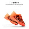 image:imageDREAM PAIRS Boys Girls Indoor Turf Soccer Cleats Lace Up Athletic Youth Futsal Football Shoes for LittleBig KidOrange