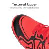 image:imageDREAM PAIRS Boys Girls Indoor Turf Soccer Cleats Lace Up Athletic Youth Futsal Football Shoes for LittleBig KidRedBlackWhite