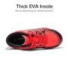 image:imageDREAM PAIRS Boys Girls Indoor Turf Soccer Cleats Lace Up Athletic Youth Futsal Football Shoes for LittleBig KidRedBlackWhite