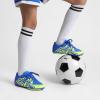 image:imageDREAM PAIRS Boys Girls Indoor Turf Soccer Cleats Lace Up Athletic Youth Futsal Football Shoes for LittleBig KidRoyalLemon GreenWhite
