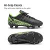 image:imageDREAM PAIRS Boys Girls Outdoor Soccer Cleats Firm Ground Football Shoes for LittleBig KidBlackNeonGreen
