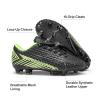 image:imageDREAM PAIRS Boys Girls Outdoor Soccer Cleats Firm Ground Football Shoes for LittleBig KidBlackNeonGreen