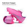 image:imageDREAM PAIRS Boys Girls Outdoor Soccer Cleats Firm Ground Football Shoes for LittleBig KidFuchsiaRoyalBlue