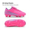 image:imageDREAM PAIRS Boys Girls Outdoor Soccer Cleats Firm Ground Football Shoes for LittleBig KidFuchsiaRoyalBlue