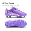 image:imageDREAM PAIRS Boys Girls Outdoor Soccer Cleats Firm Ground Football Shoes for LittleBig KidLightPurplePink