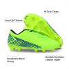 image:imageDREAM PAIRS Boys Girls Outdoor Soccer Cleats Firm Ground Football Shoes for LittleBig KidNeonGreenBlack