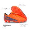 image:imageDREAM PAIRS Boys Girls Outdoor Soccer Cleats Firm Ground Football Shoes for LittleBig KidOrangeBlack