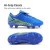 image:imageDREAM PAIRS Boys Girls Outdoor Soccer Cleats Firm Ground Football Shoes for LittleBig KidRoyalBlueBlack