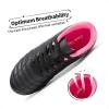 image:imageDREAM PAIRS Boys Girls Outdoor Sport Football Shoes Soccer Cleats for LittleBig KidBlackHot Pink