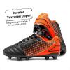 image:imageDREAM PAIRS Boys Girls Outdoor Sport Football Shoes Soccer Cleats for LittleBig KidBlackOrange