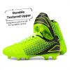 image:imageDREAM PAIRS Boys Girls Outdoor Sport Football Shoes Soccer Cleats for LittleBig KidNeonGreenBlack