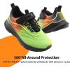 image:imageDREAM PAIRS Boys Girls Shoes Kids DuraPlay Tennis Running Athletic Protective Walking Sneakers for LittleBig KidNeon GreenOrangeBlack