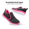 image:imageDREAM PAIRS Boys Girls Shoes Kids Slip on Tennis EZOns MightyMovers Running Athletic Barefoot Zero Drop Sports SneakersBlackFuchsia