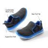 image:imageDREAM PAIRS Boys Girls Shoes Kids Slip on Tennis EZOns MightyMovers Running Athletic Barefoot Zero Drop Sports SneakersBlackGreyRoyal