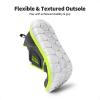image:imageDREAM PAIRS Boys Girls Shoes Kids Slip on Tennis EZOns MightyMovers Running Athletic Barefoot Zero Drop Sports SneakersGreyNeon