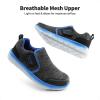 image:imageDREAM PAIRS Boys Girls Shoes Kids Slip on Tennis EZOns MightyMovers Running Athletic Barefoot Zero Drop Sports SneakersGreyRoyal