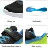 image:imageDREAM PAIRS Boys Girls Shoes Kids Tennis EZOns MagicZips Athletic Running Walking Barefoot Zero Drop SneakersBlackBlueNeonGreen