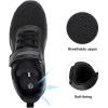 image:imageDREAM PAIRS Boys Girls Shoes Kids Tennis EZOns MagicZips Athletic Running Walking Barefoot Zero Drop SneakersBlackDarkGrey